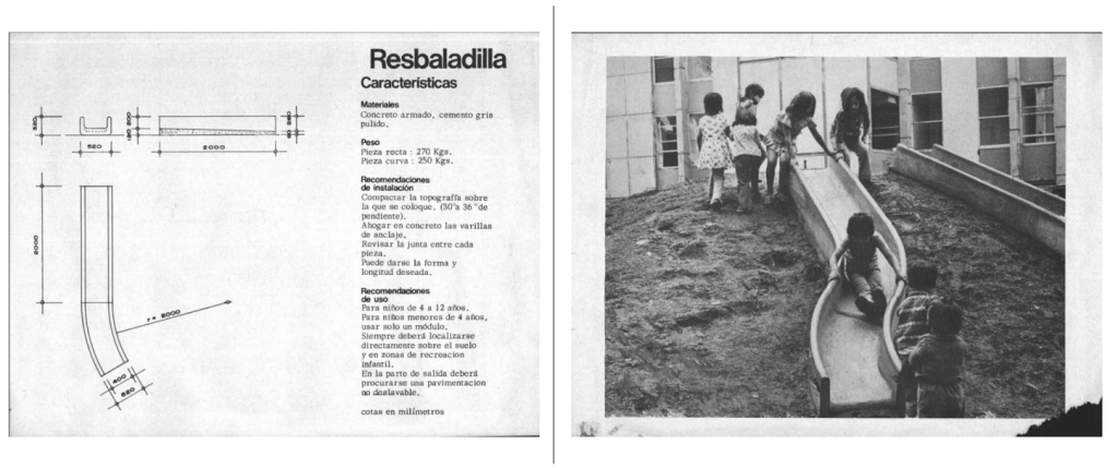 Resbaladilla, mobiliario infonavit